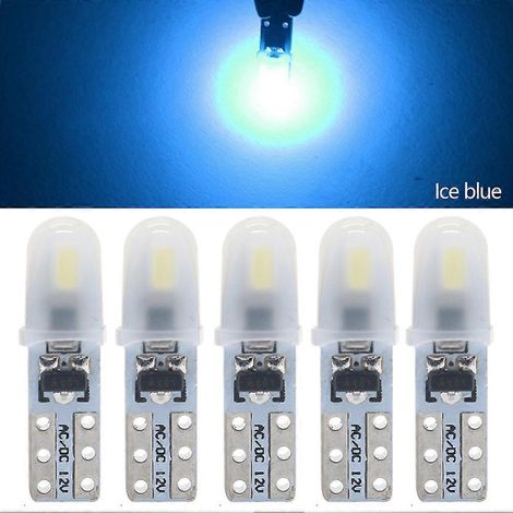 Lot de 20 ampoules LED T5 74W 1,2W W3W ultra-lumineuses pour tableau de bord automobile, voyants d'avertissement et témoins lumineux. (1/5)