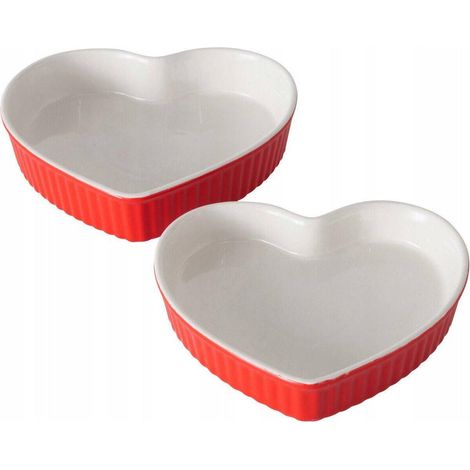 Boltze SWEETHEART Molde para gratinar cerámica rojo 900 ml (1/3)