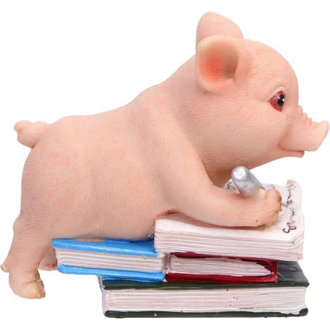 Ornement de Cochon Créatif en Résine Figurine Piggy Amusante et Mignonne pour Décoration Maison et Voiture pour Intérieur et Bureau (1/5)