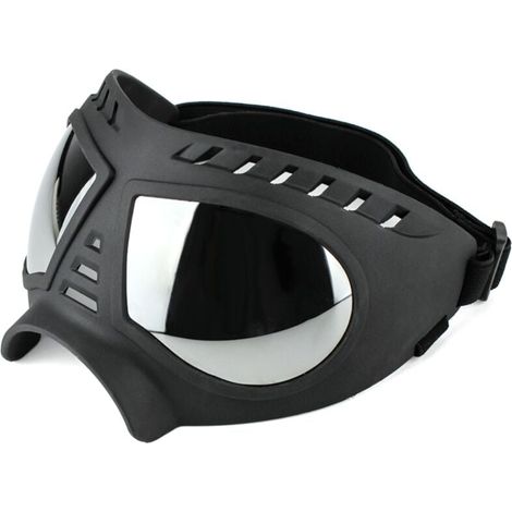 Schutzbrille für mittelgroße bis große Hunde, UV-Sonnenbrille, wind- und schneebeständig, mit flexiblem Rahmen, zum Schutz der Augen langnäsiger Hunde