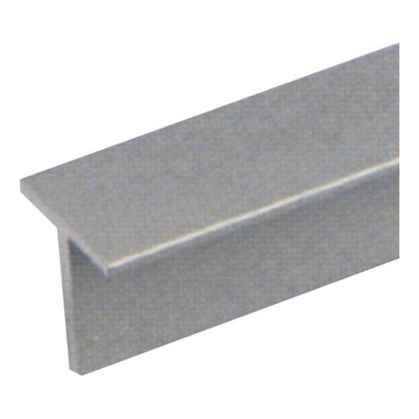PROFILO ALLUMINIO "T" 15X15X1,5MM 2MT ARGENTO LUCIDO (1300/93)