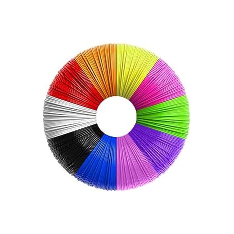 Fil Stylo 3D, Recharges de Filament Pla 1.75 pour Stylo 3D, 10 couleurs, 5M Chacun, 3D Pen Filament pour Enfants et Adulte, Compatibles avec le Stylo D'impression 3D Professionnel (1/3)