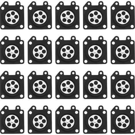 20 pièces tronçonneuse carburateur diaphragme joint 95-526-8, 95-526-9, 95-526 compatible avec les moteurs à carburateur Walbro WTA WA WT série (1/4)