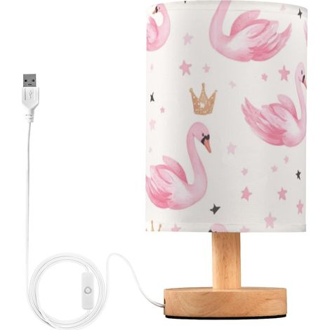 Kcldeci Lampe de chevet en forme d'étoile cygne pour chambre à (1/5)