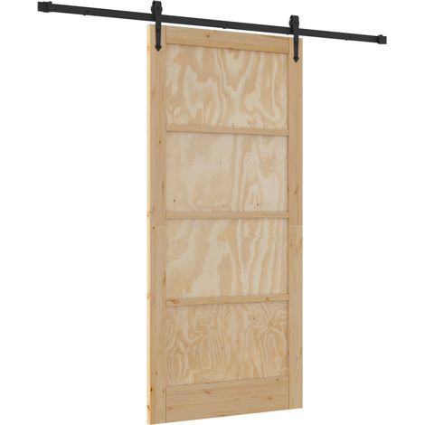 Puerta Corredera ORKDAL 93 x 202 cm Madera de ingeniería vidaXL (1/5)