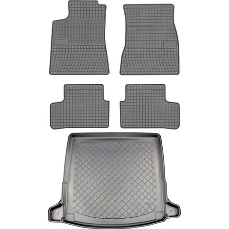Juego de alfombrillas de goma para coche y maletero para Mercedes CLA II X118 Kombi a partir de septiembre de 2019. (1/5)