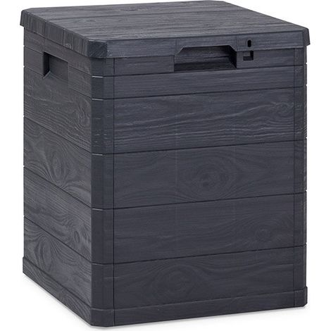 BAULE MULTIUSO WOODY'S 90 PER Baule multiuso Woody's 90 litri in resina per interno colore antracite scuro predisposto per lucchetto ToomaxANTRACITE SCURO LT.90 ART.173  cm.42,5x44x50h.    TOOMAX