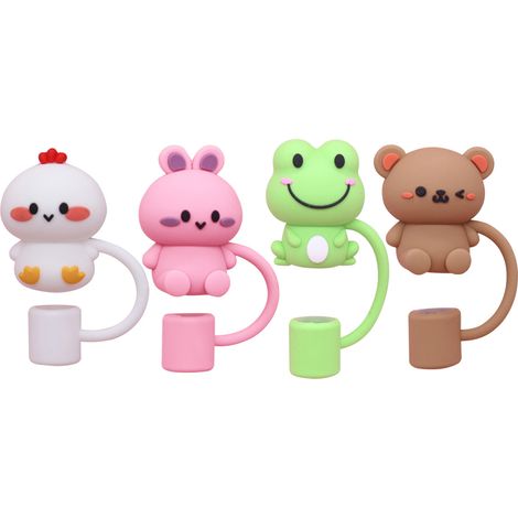 Couvercle en silicone pour gobelet Stanley 30/40 oz, accessoire de bouchon de bouteille d'eau avec toppers animaux de 10 mm (1/5)