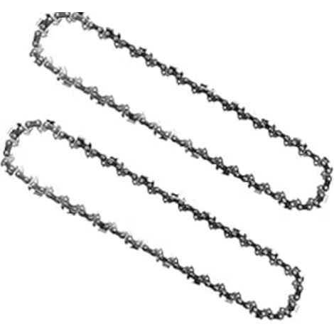 2PCS 6 pouces mini chaîne de tronçonneuse remplacement, chaînes sans fil pour électrique portable en acier au carbone CS-1 / CS1-1S (2) -