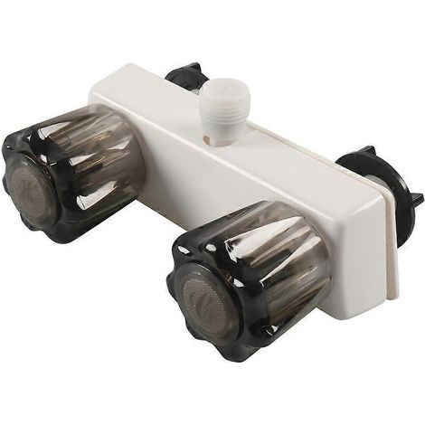 Robinet de douche pour camping-cars avec deux boutons rotatifs, inverseur de douche pour camping-cars/fourgons aménagés - JBMEDIA (1/4)