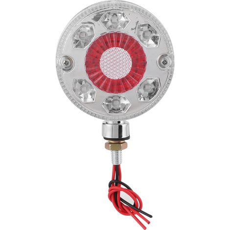 Feu latéral de voiture rouge ambre 24LED 24V lampe indicateur clignotant pour camion remorque poids lourd (1/5)