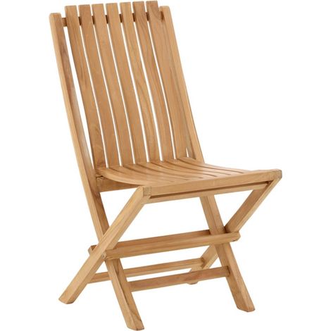 Chaise de Jardin "Ghana" 93cm Naturel (1/5)