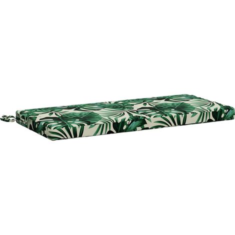 Coussin de banc SOEST 100 % polyester Motif feuilles vidaXL (1/5)