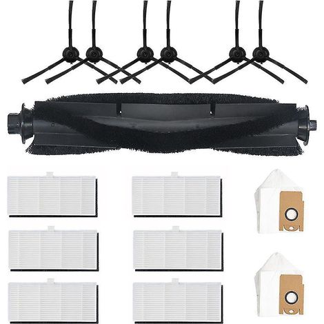 Zubehör Hauptbürste HEPA-Filtersieb Randbürste Staubbeutel (1/4)
