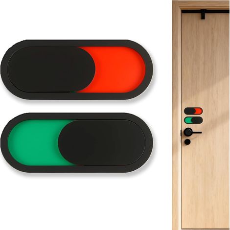 2 Pièces Panneau De Confidentialité Occupé Vacant, Panneau De Confidentialité, Auto-Adhésifs Plaque Porte Réversible Ne Pas Déranger Pour Porte WC, Salle De Réunion, Bureau, Hôtel, Clinique (10 X 4cm) (1/5)