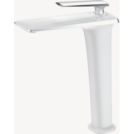 Miscelatore lavabo alto bianco & cromato - Brittia