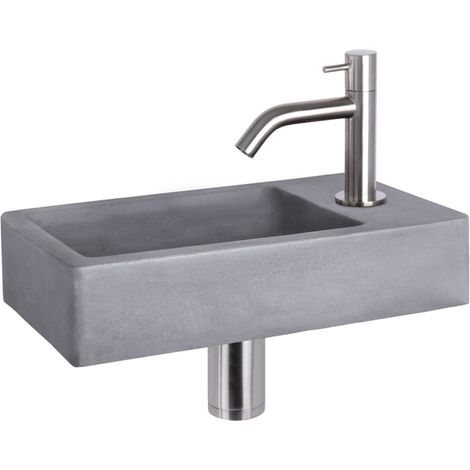 Differnz Lave-mains Gris foncé H8xl40xL22cm (1/5)