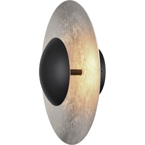 Applique murale Zyan noir avec argent - 3200-38-30