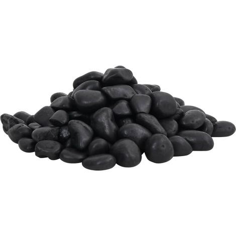 vidaXL Ciottoli Levigati 25 kg Neri 2-5 cm