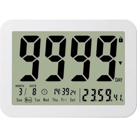 Reloj digital de cuenta regresiva，Cuenta regresiva hasta 9999 días，Con soporte y parte trasera magnética potente，recién nacidos y laboratorios (1/5)