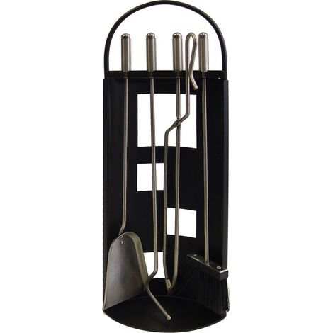 IMEX-10021 Juego chimenea Arco-Chapa utiles inox [imex-10021]