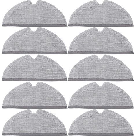 10 panni per aspirapolvere a copertura totale per Xiaomi Roborock S4/S5/S50/S51/S55/S5 Max, S6 Pure/S6 Max/S6 MaxV, Q8 Max/Q8 Max+, Q5 Pro/Q5 Pro+, Q7/Q7+/Q7 Max/Q7 Max+ (1/5)