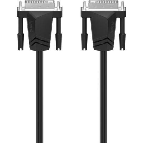 Hama Cavo monitor DVI-D M/DVI-D M, Single Link (18+1 pin), 1,5 metri, WQHD 1440p, ferrite, grigio (1/2)