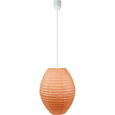 Suspension cocon en papier orange 1xE27 60W Candellux (1/2)