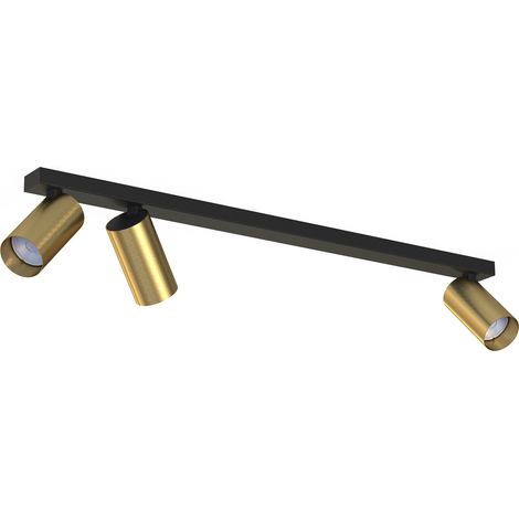 Spot plafond Nowodvorski MONO 7783 3xGU10 noir laiton (1/2)