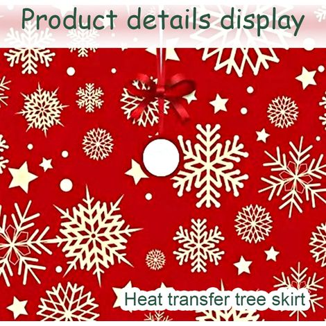 Tapis de sapin de Noël style ferme pour la décoration de Noël et du Nouvel An (1/4)