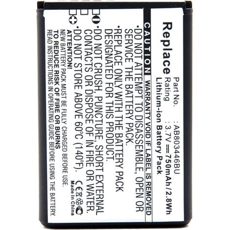 NX - Batterie téléphone, smartphone, GSM pour Samsung 3.7V 750mAh - AB803446BUAB803446B (1/5)
