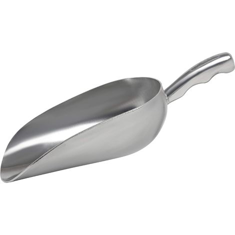 Cast Aluminum Utility Scoop - 12 oz. - Round Bottom, ice scoop For Multi-Purpose Use, With Finger Groove Handle (Hand Wash Only) (12 oz.) (1/5)