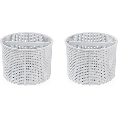 Deux paniers d'écumage pour enlever les feuilles, adaptés aux piscines et aux étangs, compatibles avec SPX1082 B-152. (1/5)