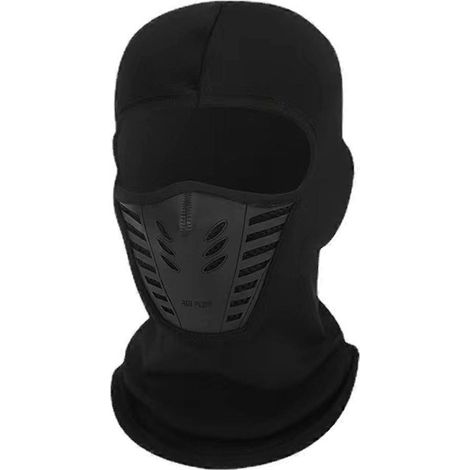 Cagoule tricotée d'hiver, bonnet chaud, masque de ski pour le cyclisme, taille universelle (1/5)