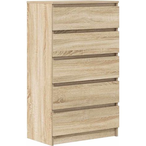Maison Exclusive - Commode Chêne sonoma 60x36x103 cm Bois d'ingénierie (1/5)