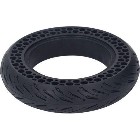 Pneu solide 10x2.125F sans chambre pour trottinette électrique, en caoutchouc nid d'abeille, absorbe les chocs, adhérence forte, pièce de rechange. (1/5)