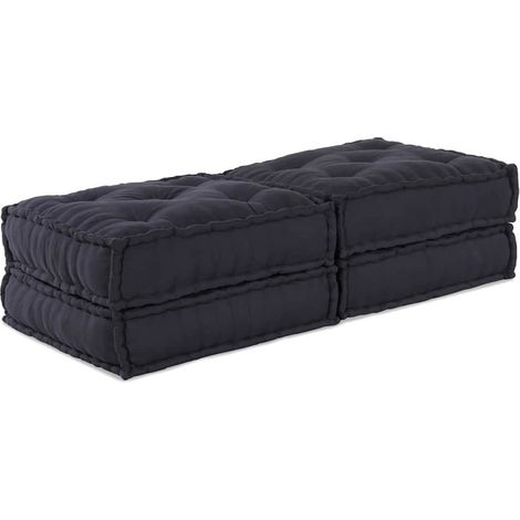 vidaXL Unité de canapé modulaire 2 pcs Anthracite 140 x 70 x 36 cm