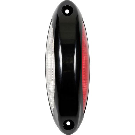 Luce ingombro - 4 Led - 12/24V - Bianco/Rosso - Scocca nero (1/5)
