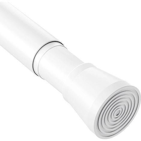 Barre De Douche Extensible Tringle Rideau Douche Barre Extensible Sans Perçage Pour Fenêtre De Salle De Bain Blanc 85-230Cm Ø32mm (1/5)