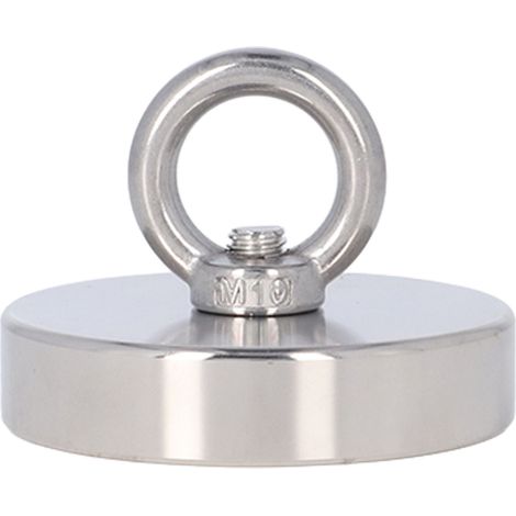 Aimant de pêche 280 kg de force de traction, néodyme, kit d'outils antirouille pour lac et rivière (1/5)
