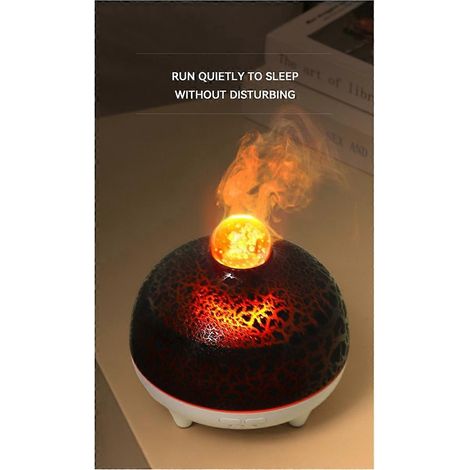 Ätherisches Öl Diffusor Vulkan Feuer Diffusor Luftbefeuchter für Büro B--