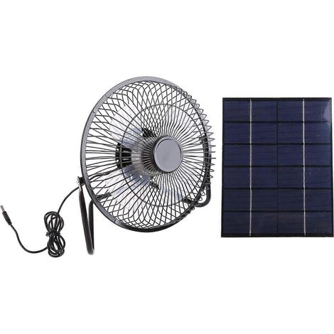 5,2-W-Solar-Abluftventilator-Set (8 Zoll) mit Solarpanel