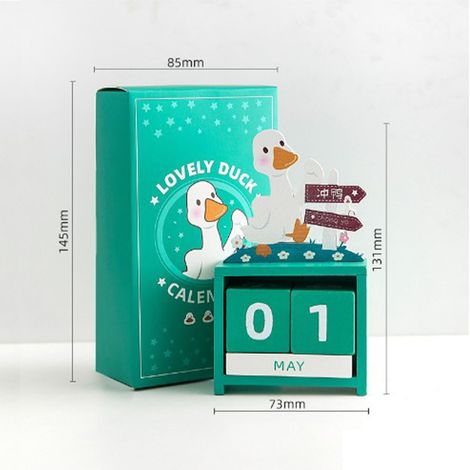 Calendrier en bois créatif, joli calendrier perpétuel, compte à rebours, calendrier de bureau, cadeau de fête des enseignants à faire soi-même, décoration de bureau. (1/4)