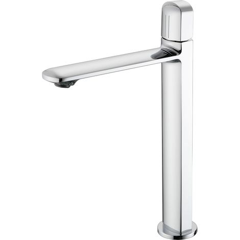 Robinet Salle Bain Chromé, Robinet Vasque à Poser, Mitigeur Lavabo Haut, Eau Chaude Et Froide RéGlable, Mousseur RemplaçAble, Laiton (1/5)