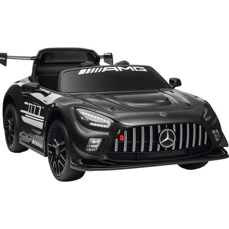 Auto elettrica per bambini Mercedes-AMG 12V nera con telecomando 2,4G (1/4)