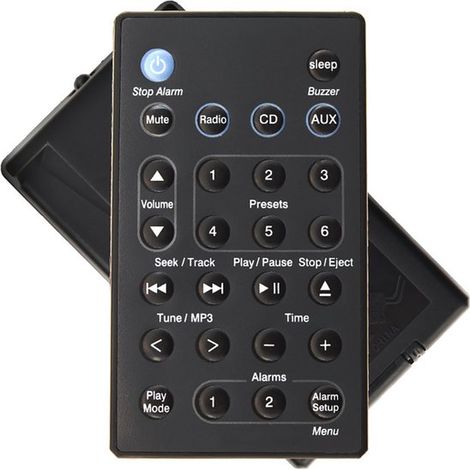 Mando a distancia de repuesto (negro). Compatible con los sistemas de música Bose Wave AWRCC1, AWRCC2, AWRCC3 y AWRCC4. (1/5)