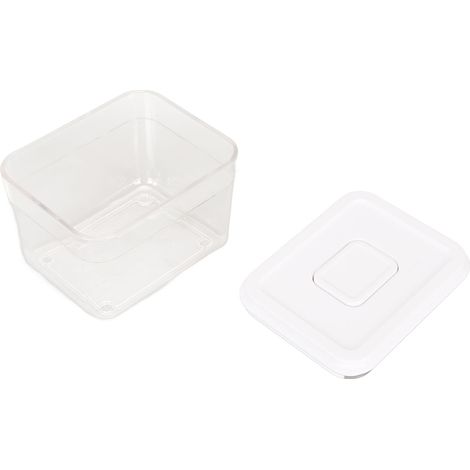 Vorratsbehälter, luftdicht, mit Druckknopfverschluss, für Reismehl und Getreidesauce, 1000 ml, transparent (1/5)
