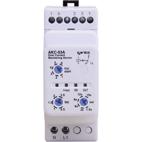Relè di monitoraggio 1 scambio ENTES AKC-03A 1 pz.
