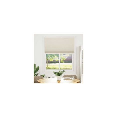Store plissé, store enrouleur plissé, store enrouleur plissé 100x150cm crème - Crezuo (1/4)
