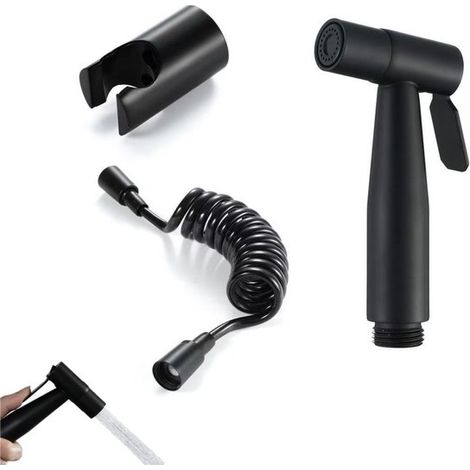 Set mit 1 Stück, WC-Duschkopf, tragbarer Duschkopf, Edelstahl-WC-Duschkopf, Handbrausekopf, Wasserhahn-Duschkopf (1/5)